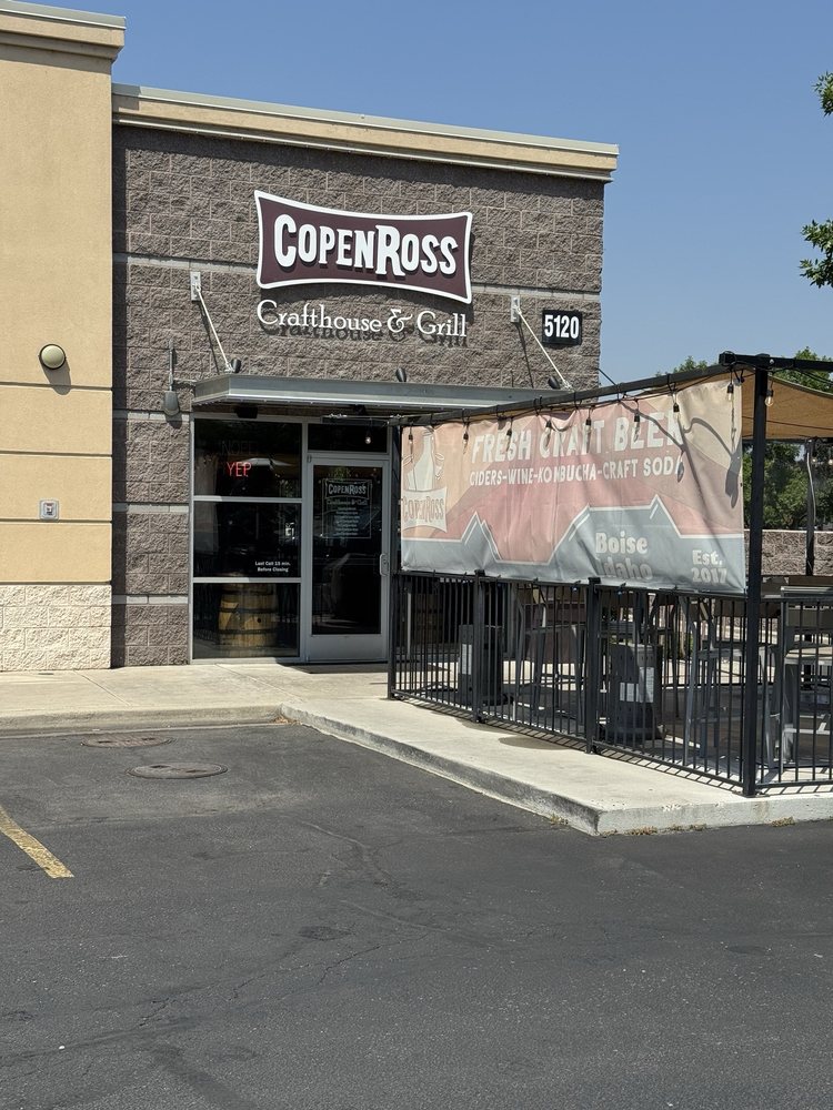 The CopenRoss storefront and patio, 5120 W Overland Rd